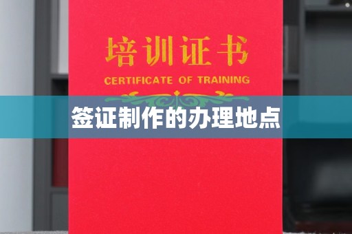 泸州签证制作的办理地点
