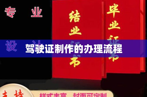 泸州驾驶证制作的办理流程