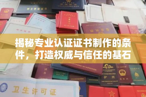 泸州揭秘专业认证证书制作的条件，打造权威与信任的基石