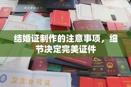 泸州结婚证制作的注意事项，细节决定完美证件