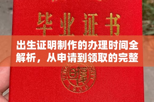 泸州出生证明制作的办理时间全解析，从申请到领取的完整指南