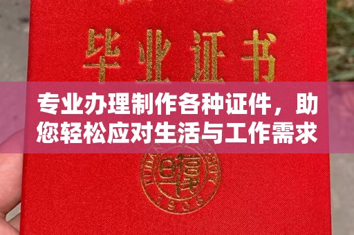 泸州专业办理制作各种证件，助您轻松应对生活与工作需求